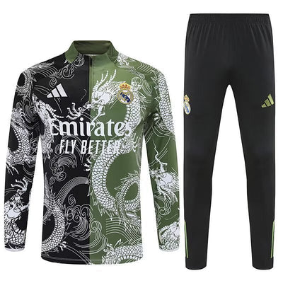 Real Madrid Green&Black Tracksuit 25/26