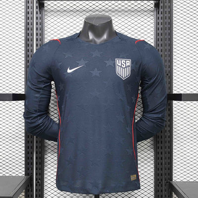 Camiseta Estados Unidos Visitante Manga Larga Copa del Mundo 2026