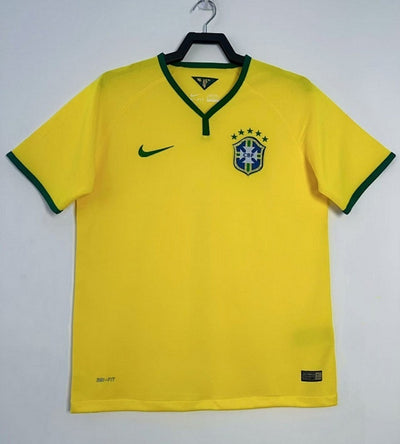 Maillot Brésil Vintage T Domicile Rétro 2014