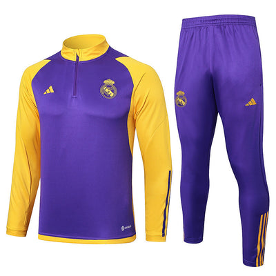 Real Madrid Purple&Yellow Tracksuit 23/24