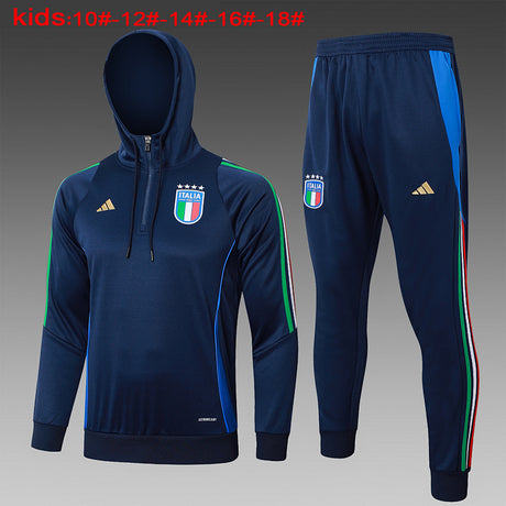 Maillot Italie Hoodie Manches Longues 2024