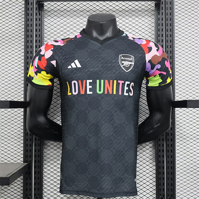 Camiseta Arsenal Negro Pre-Partido 23/24