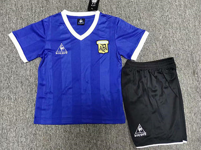 Argentina Away Retro Kids Kit 1986