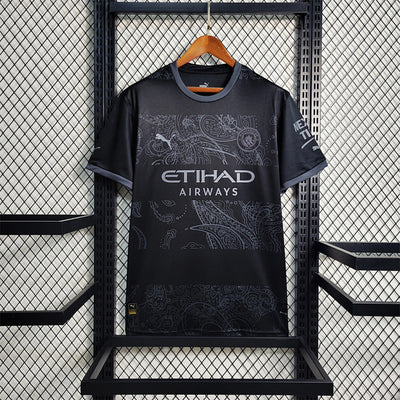 Camiseta Manchester City Negro 23/24