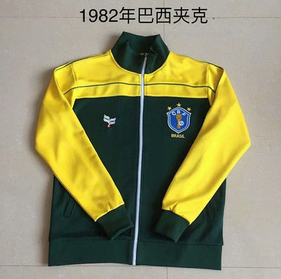 Veste Brésil Bleu Jaune Rétro 1982