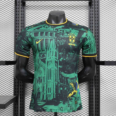 Camiseta Brasil Church Verde Edición Especial Versión Player 2024