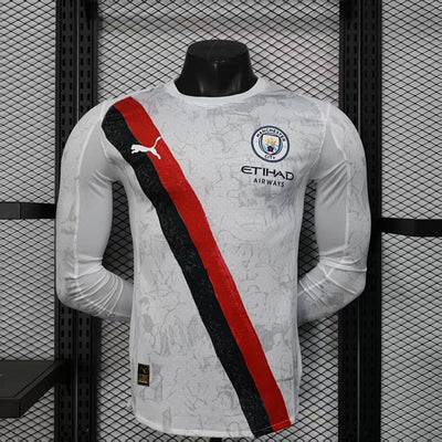 Camiseta Manchester City Visitante Manga Larga 25/26