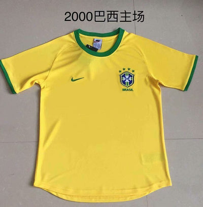 Maillot Brésil yellow Domicile Rétro 2000