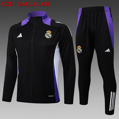 Real Madrid Black&Purple Tracksuit 24/25
