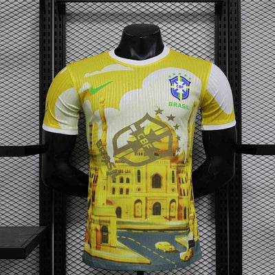 Maillot Brésil Yellow Church Jaune Édition spéciale Player Version 24/25