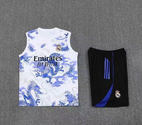 Short + débardeur Real Madrid Blanc Marbre