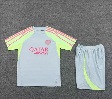 Maillot + short Paris Saint-Germain Gris clair et Vert 23/24