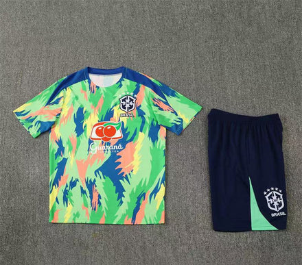 Maillot + short Bresil Vert camouflage 25/26