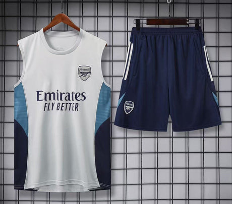 Short + débardeur Arsenal Blanc Bleu