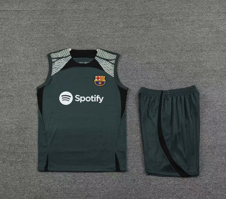 Short + débardeur FC Barcelone Vert Foncé