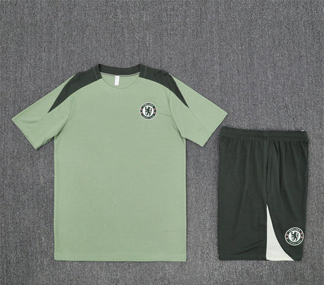 Maillot + short Chelsea Vert clair 25/26