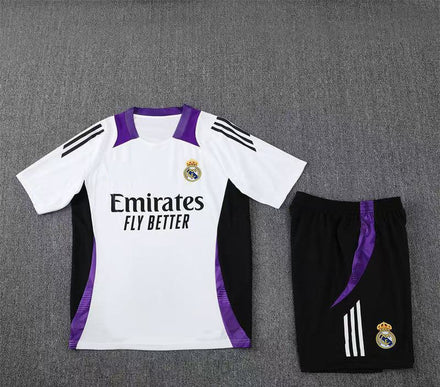 Maillot + short Real Madrid Blanc & Noir 24/25