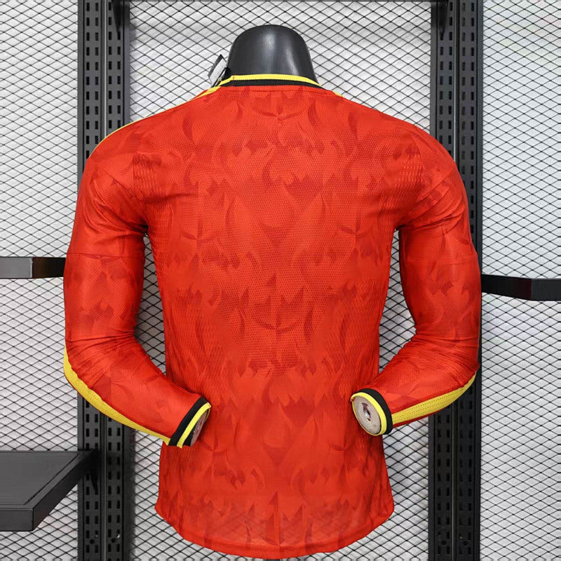 Maillot Belgique Domicile Manches Longues Coupe du Monde 2026