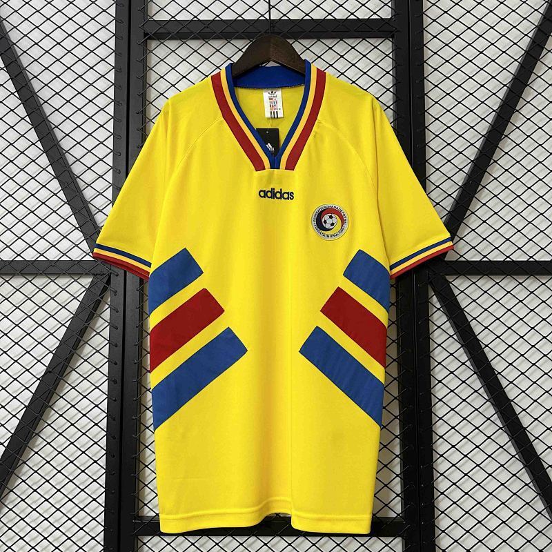 Maillot Roumanie Jaune Rétro 1994