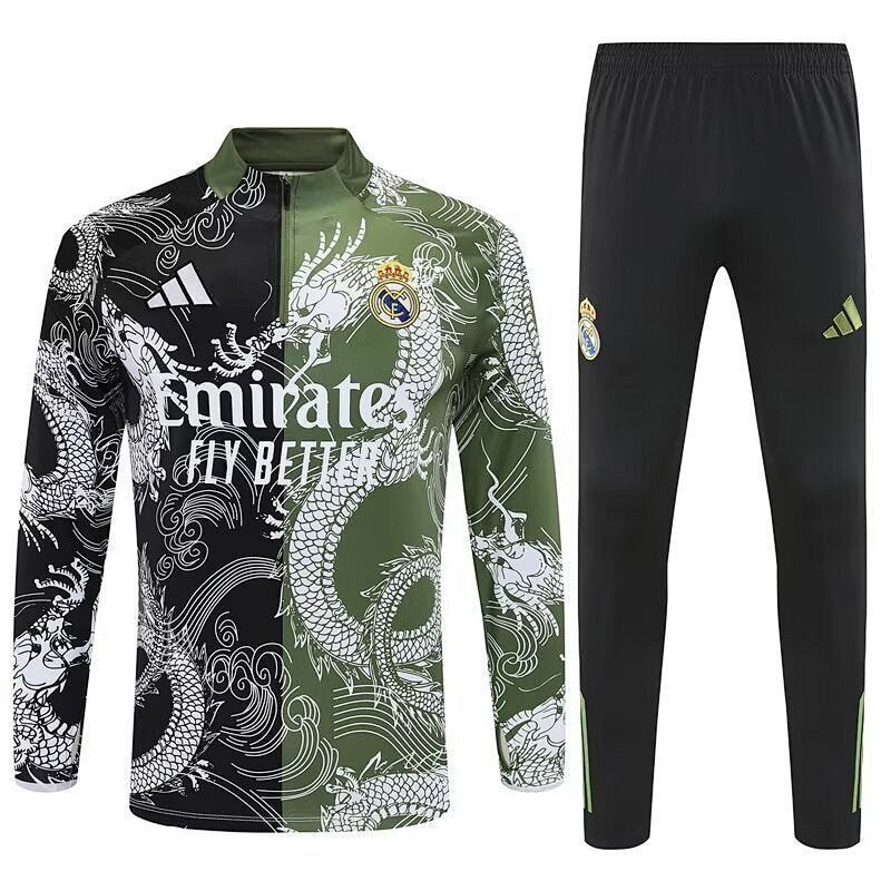 Survêtement Real Madrid Vert&Noir 25/26
