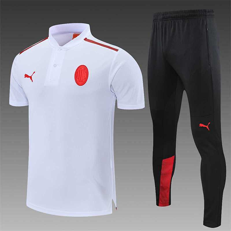 Polo AC Milan Blanc