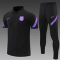 Polo FC Barcelone Violet Noir