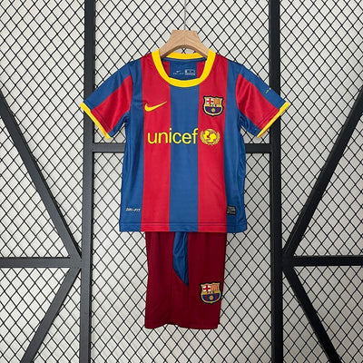 Ensemble Enfant FC Barcelone Domicile Rétro 10/11
