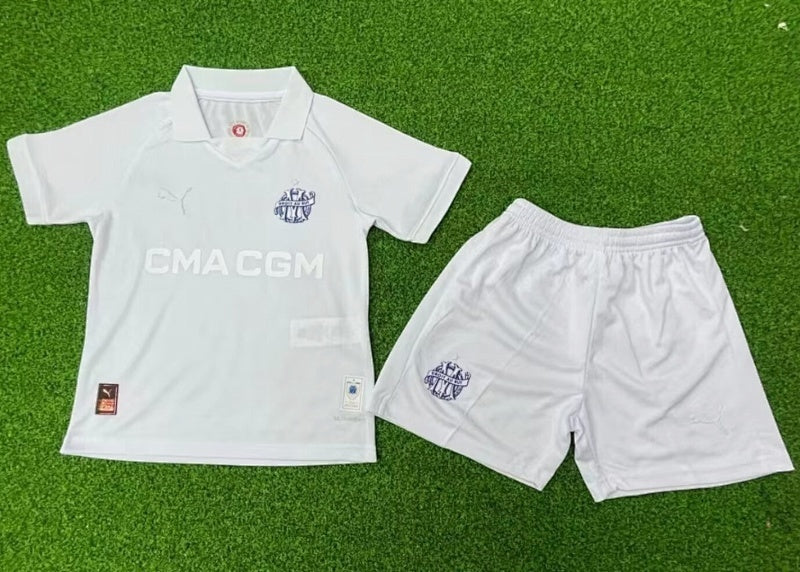 Maillot Marseille Blanc Enfant 24/25