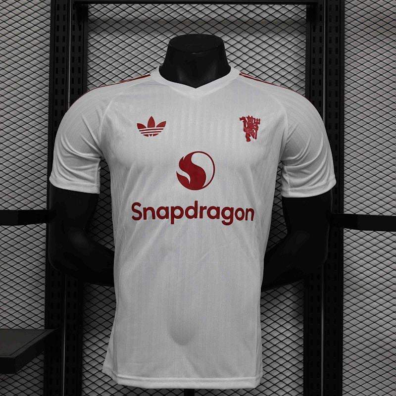 Maillot Manchester United Blanc Player Version 24/25