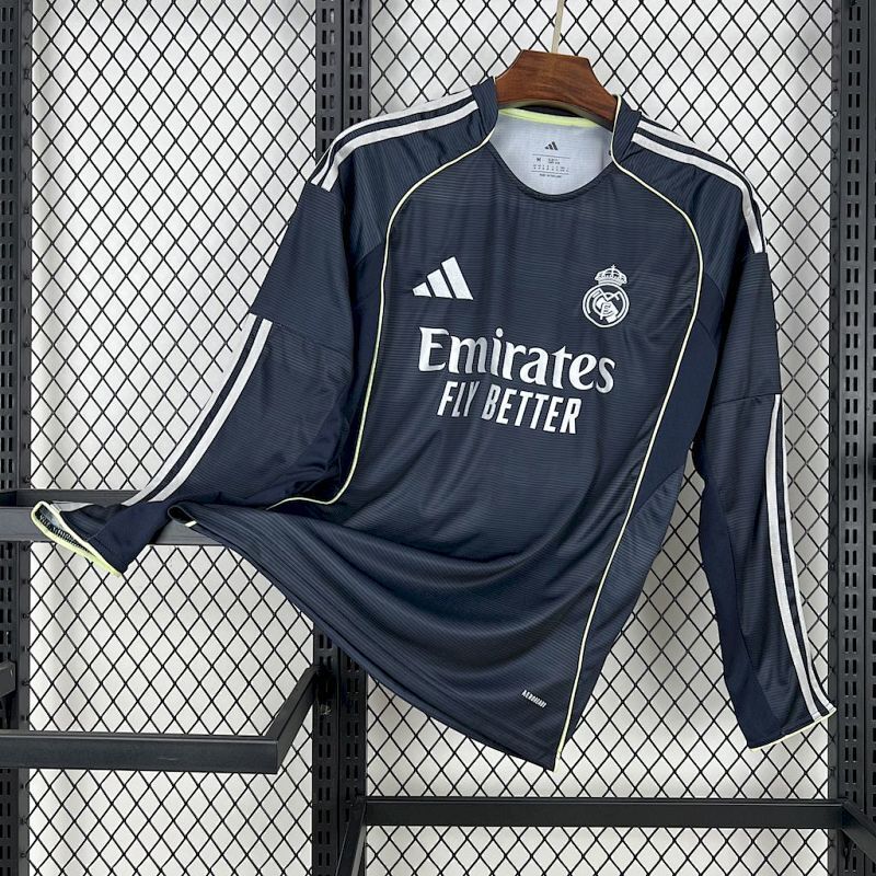 Maillot Real Madrid Extérieur Manches Longues 25/26