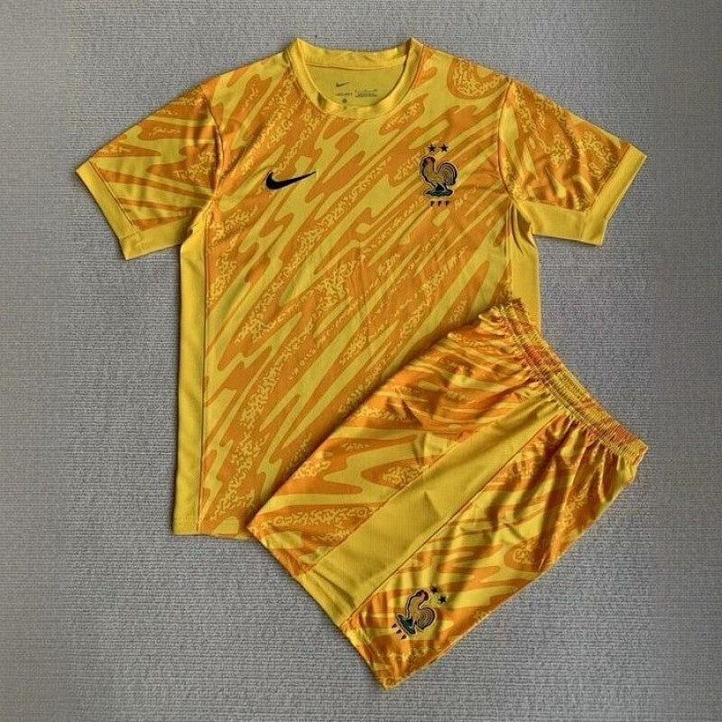 Ensemble Enfant France Yellow Adults Gardien 25/26