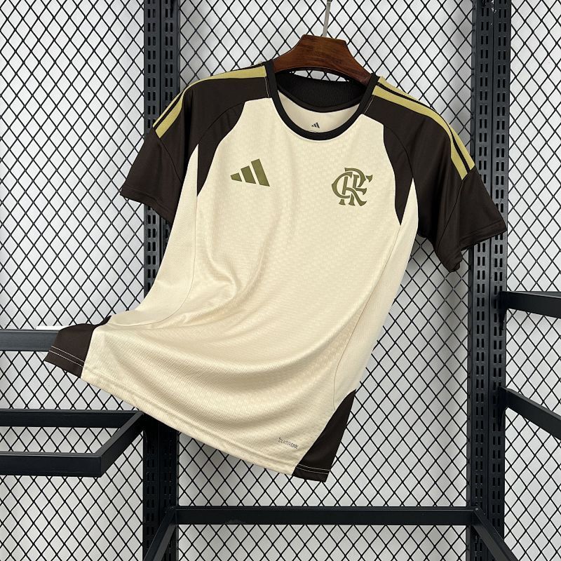 Maillot Flamengo Beige Prématch 25/26