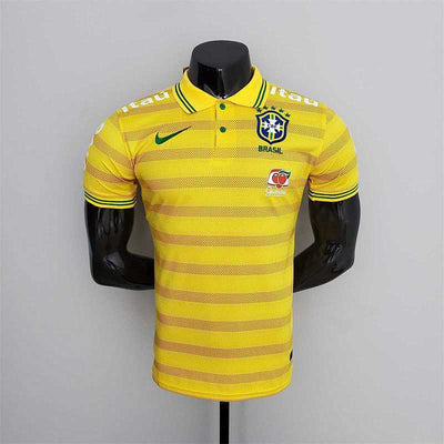 Polo Brésil yellow stripe