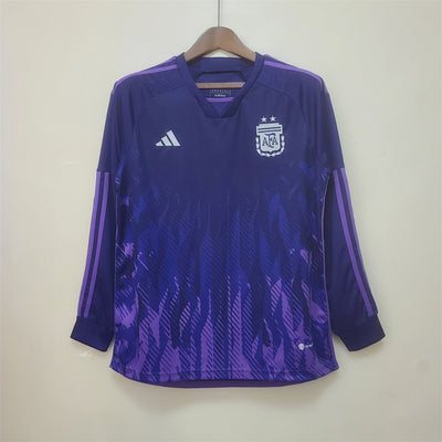 Maillot Argentine Extérieur Manches Longues 2022