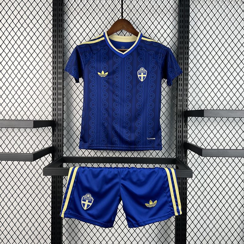 Maillot Suède Extérieur Enfant Coupe du Monde 2026