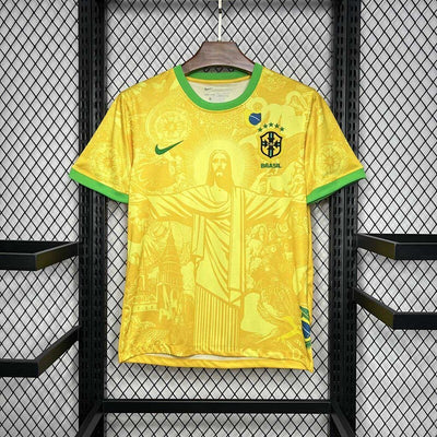 Maillot Brésil Jesus Redeemer(Home Domicile 2024