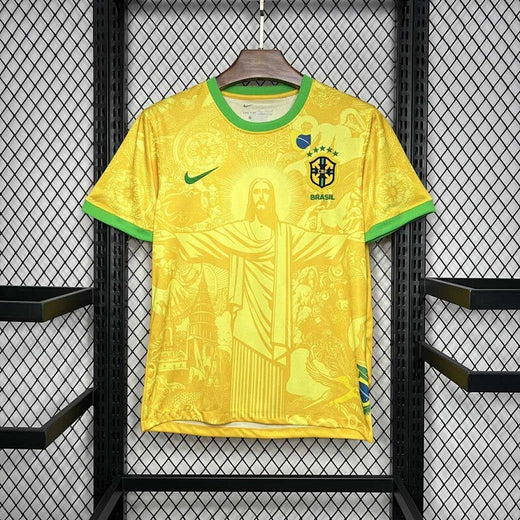 Maillot Brésil Jesus Redeemer(Home Domicile 2024