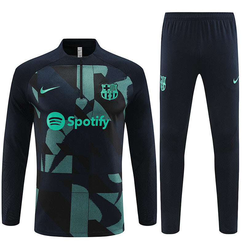 Survêtement Enfant FC Barcelone Noir&Vert 23/24
