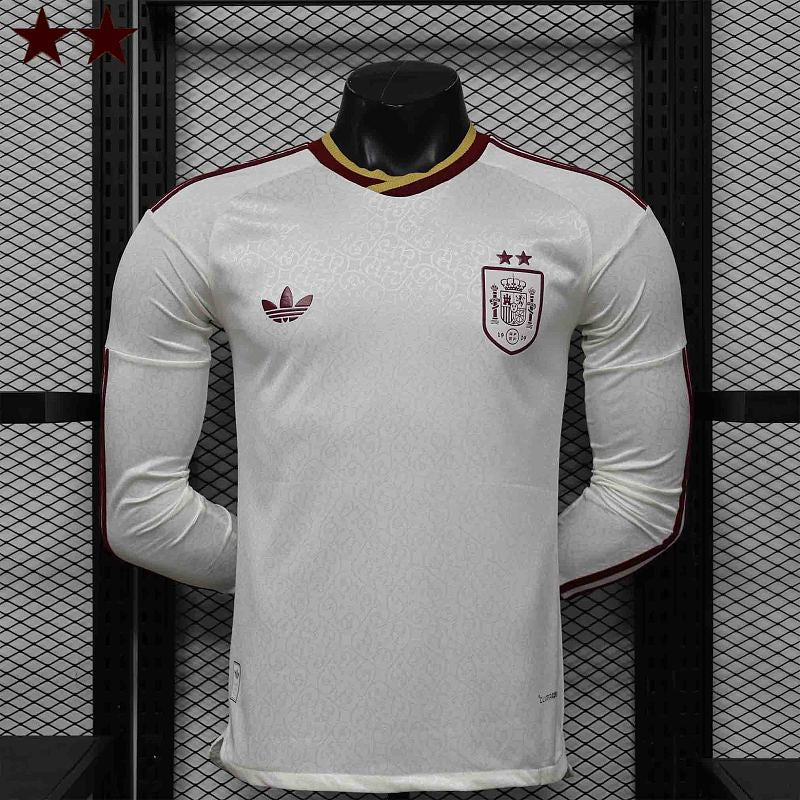 Maillot Espagne Extérieur 2 Étoiles Manches Longues 2026