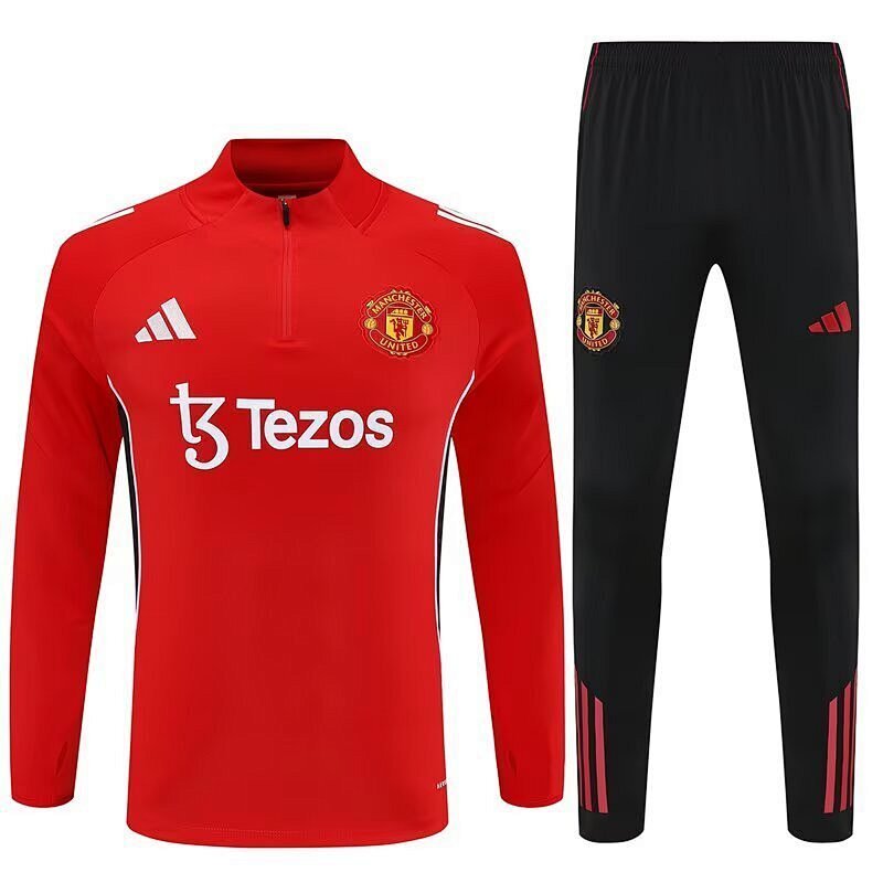 Survêtement Manchester United Rouge 25/26 (4)