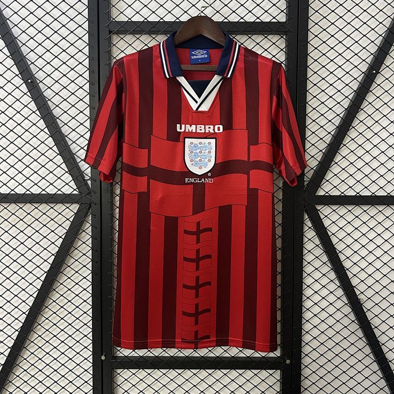 Maillot England Vintage Dropship Extérieur Rétro 1998