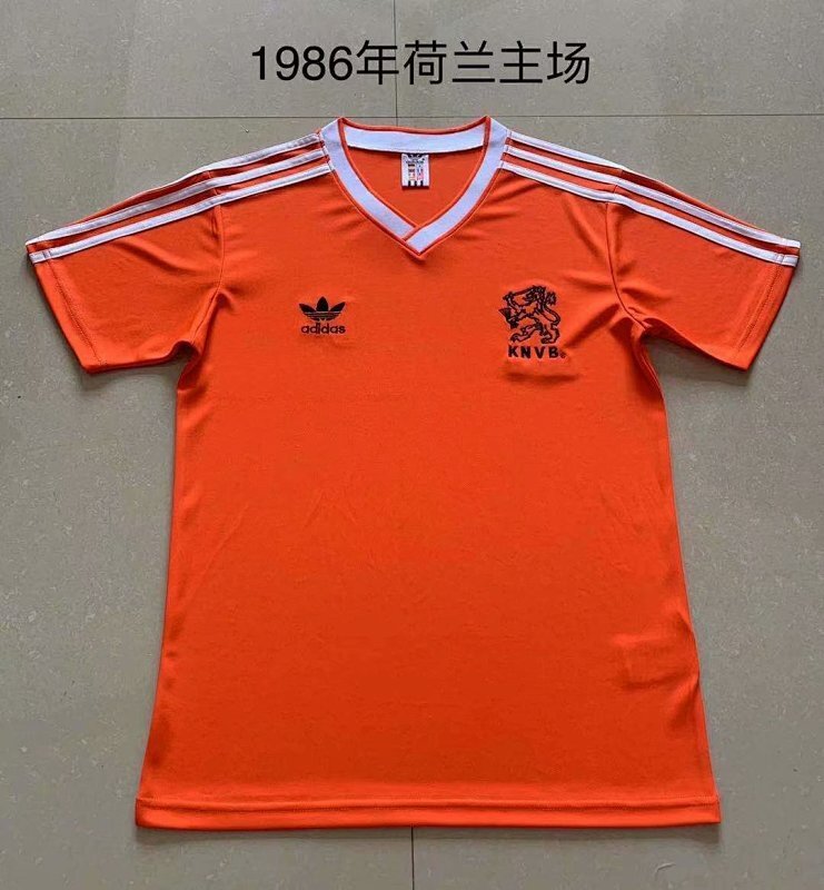 Maillot Netherlands Domicile Rétro 1986