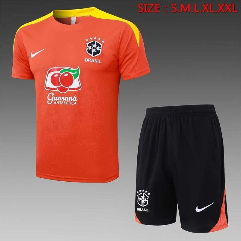 Maillot Brésil Orange Prématch 25/26
