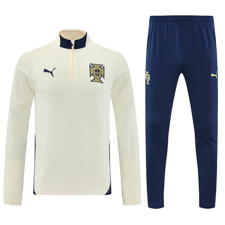 Maillot Portugal Beige Sweatshirt Prématch 25/26