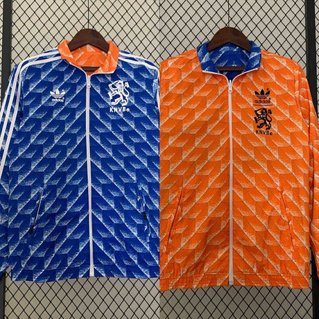 Coupe-vent Pays-Bas Reversible Orange 2024