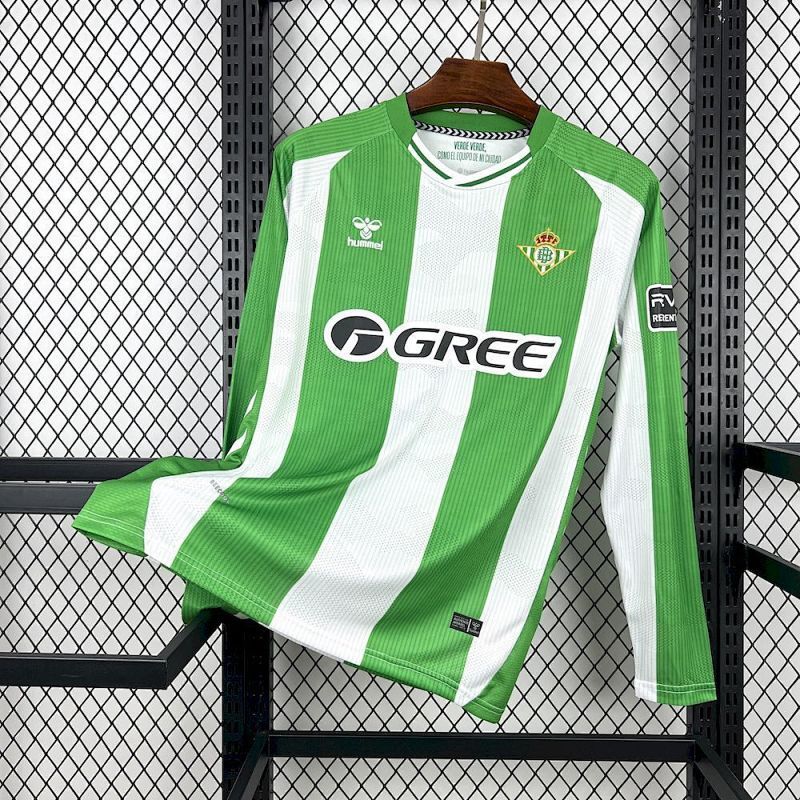 Maillot Real Betis Domicile Manches Longues 25/26