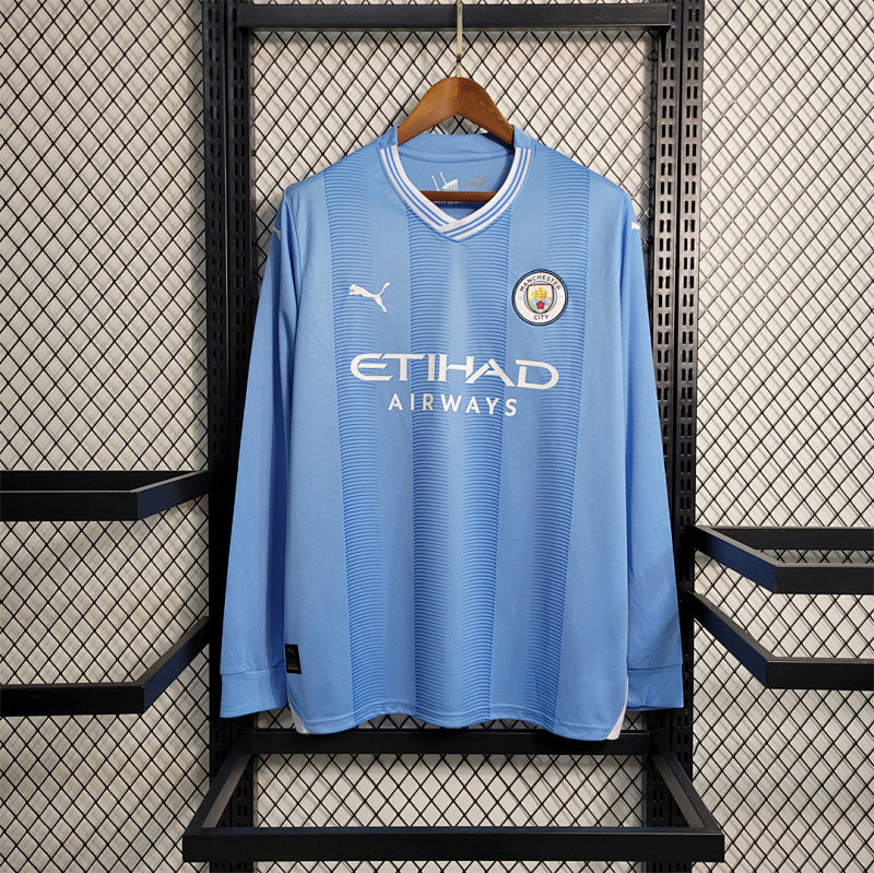 Maillot Manchester City Domicile Manches Longues 23/24