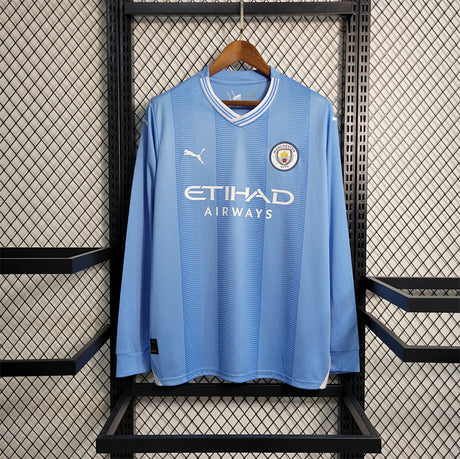 Maillot Manchester City Domicile Manches Longues 23/24