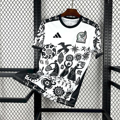 Maillot Mexique Noir Blanc Prématch 2026