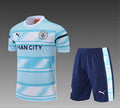 Maillot Manchester City Bleu Blanc Prématch 22/23